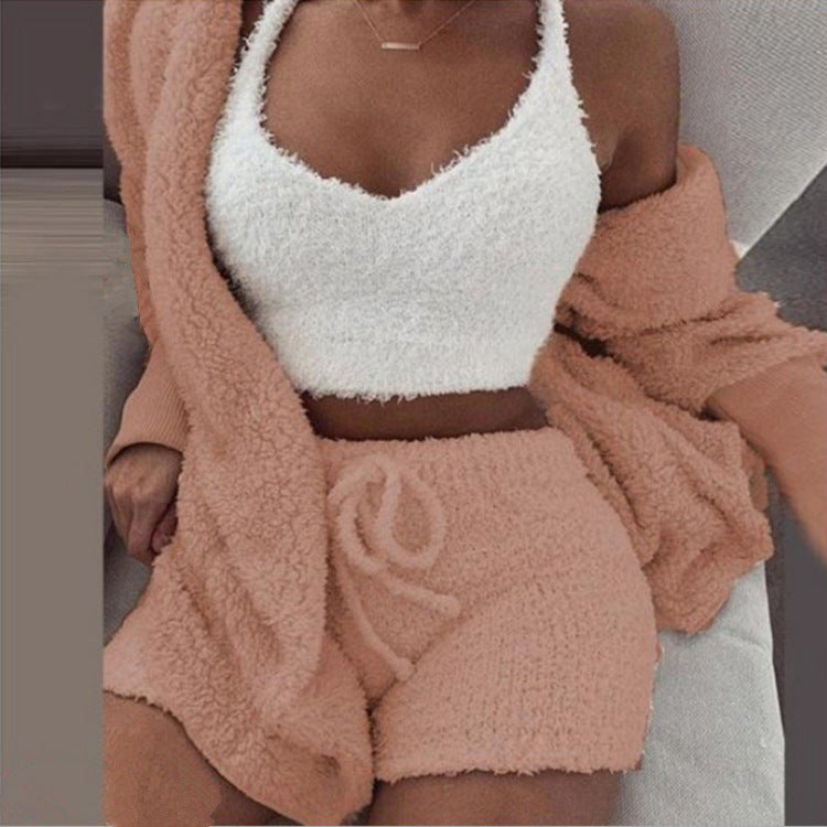 🍁Hot Sale 💜Cozy Pajama Set 3-piece Set