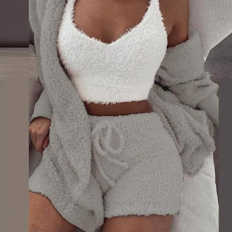 🍁Hot Sale 💜Cozy Pajama Set 3-piece Set