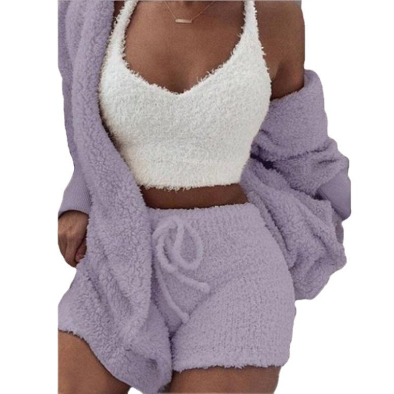 🍁Hot Sale 💜Cozy Pajama Set 3-piece Set