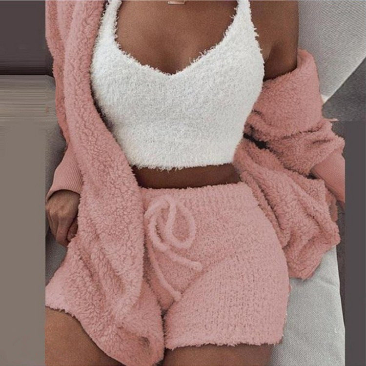 🍁Hot Sale 💜Cozy Pajama Set 3-piece Set