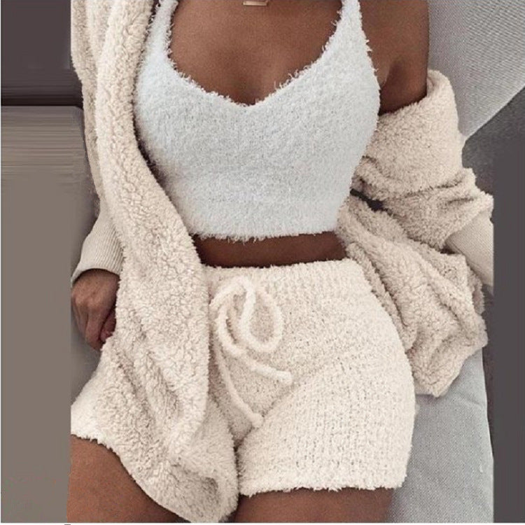 🍁Hot Sale 💜Cozy Pajama Set 3-piece Set