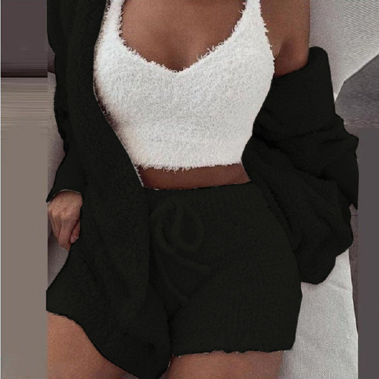 🍁Hot Sale 💜Cozy Pajama Set 3-piece Set