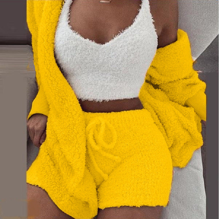 🍁Hot Sale 💜Cozy Pajama Set 3-piece Set