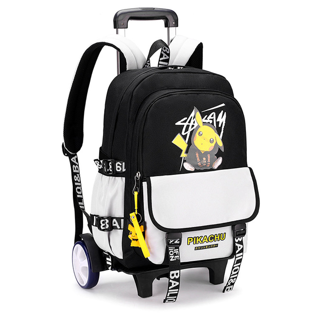 Trolley school bag big wheel climbing stairs backpack elementary school backpack