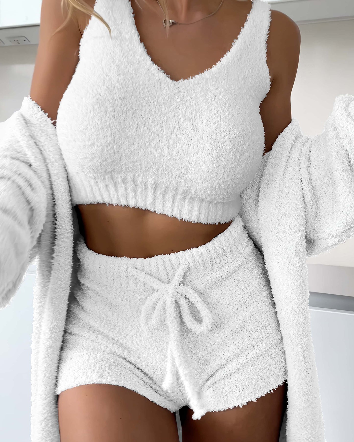 🍁Hot Sale 💜Cozy Pajama Set 3-piece Set